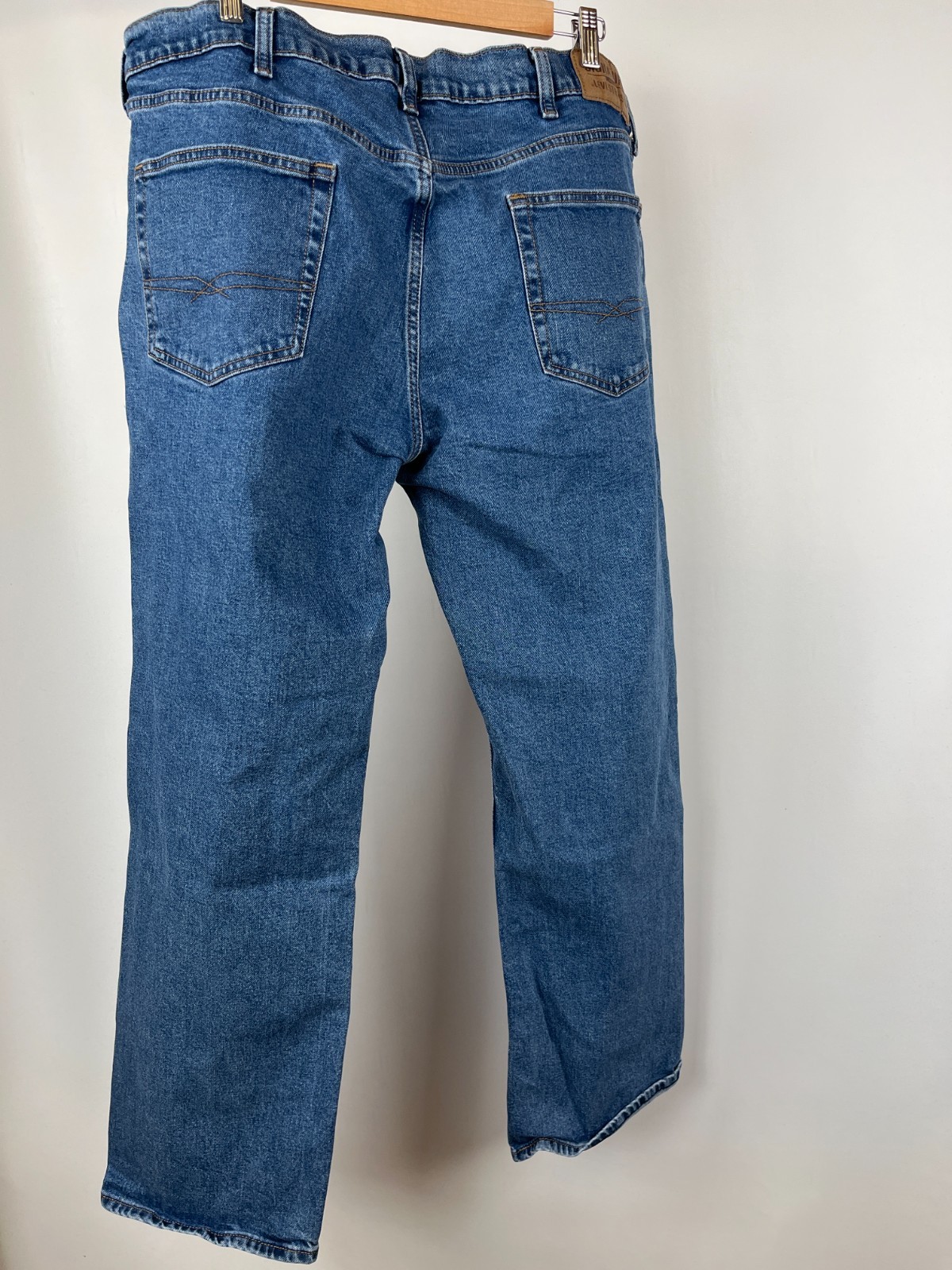 Signature by Levi Strauss Mens Size 40×32 Relaxed Fit Zip Fly Jeans Blue Denim