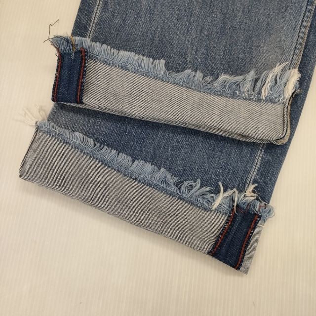 45R/45rpm Chibi R Cut-off Size 34 Denim pants Light blue 6-0726G∞