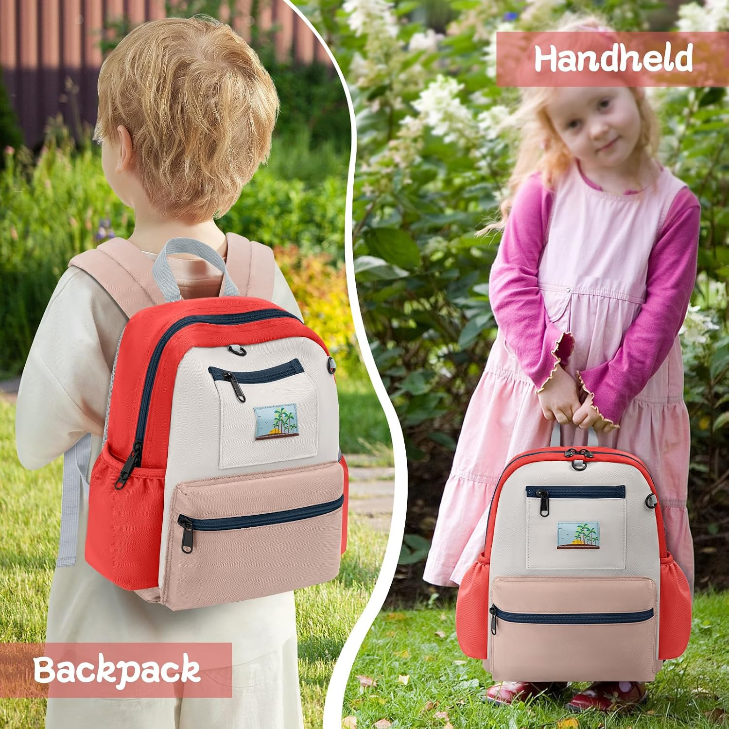 Toddler Backpack for Boys & Girls 1-3 Years, 10.5 Inch Lightweight Kids Bookbag,