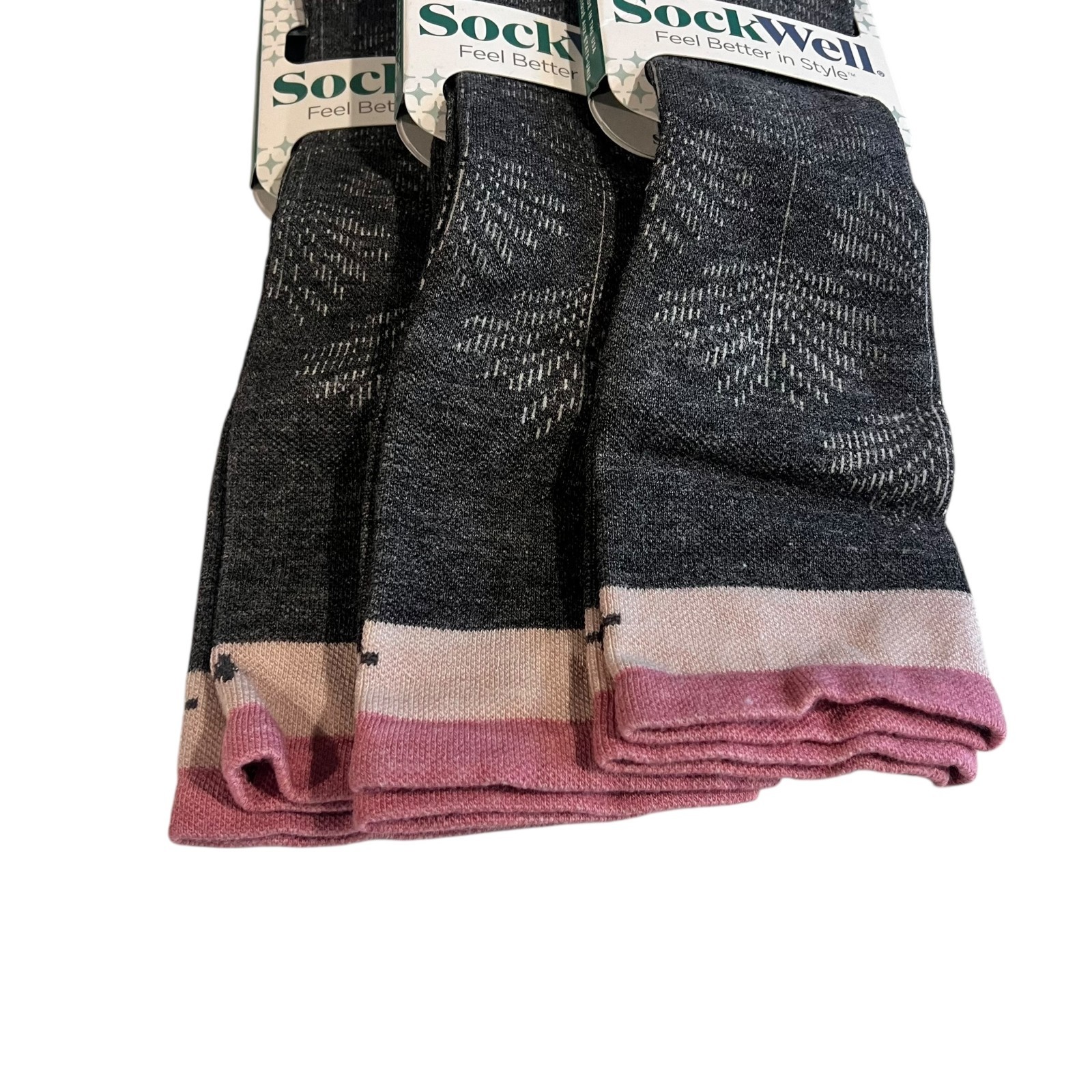 Sockwell Women’s Full Floral Compression Socks Wide Calf SZ S-M(4-7.5) 3 PACK!