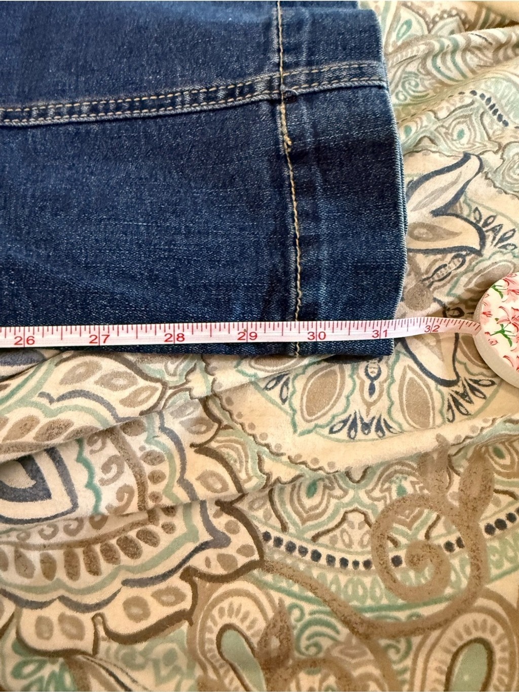 Y2K Flare Jeans Size 10 High Rise Wide Leg Dark Wash Stretch Denim Boho Western