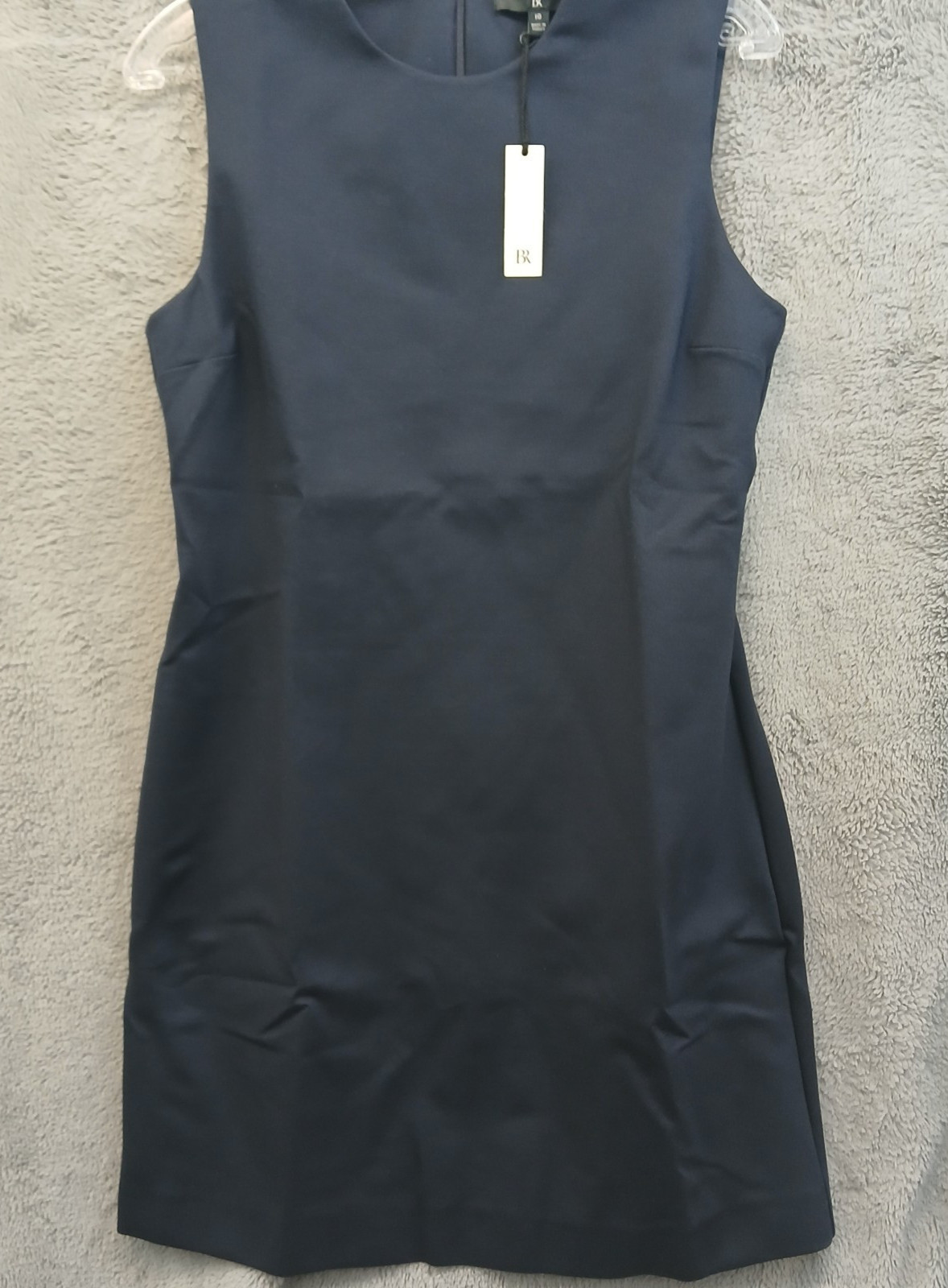 Banana Republic Everywhere Ponte Sheath Mini Dress Crew Neck NWT Navy Blue