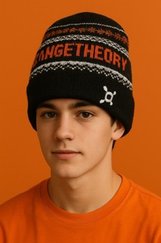 Orangetheory Fitness Winter Knitted Beanie Hat Black
