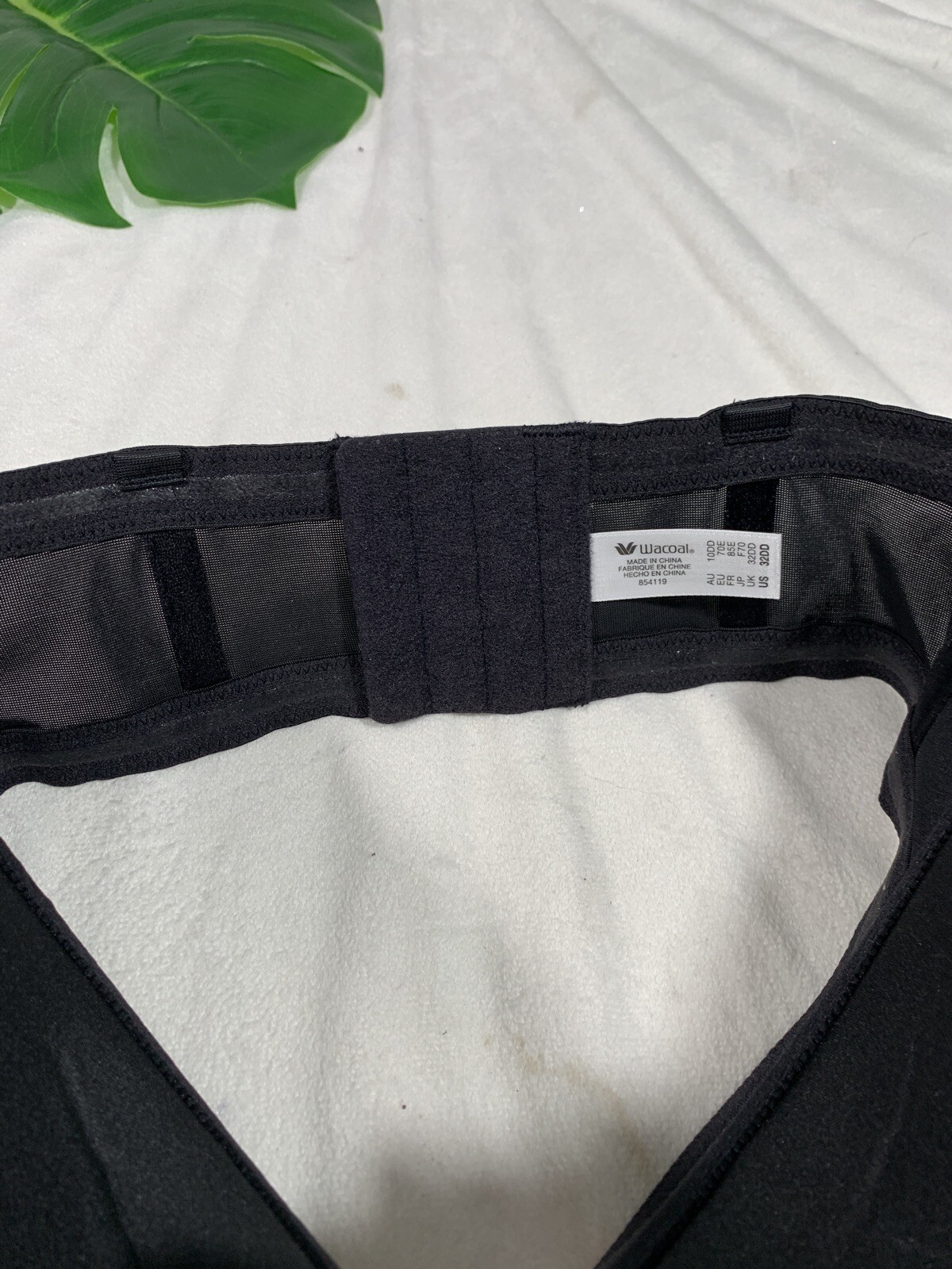 NEW $76 Wacoal Red Carpet Convertible Strapless Bra in Black {SZ 32DD US ] #L613