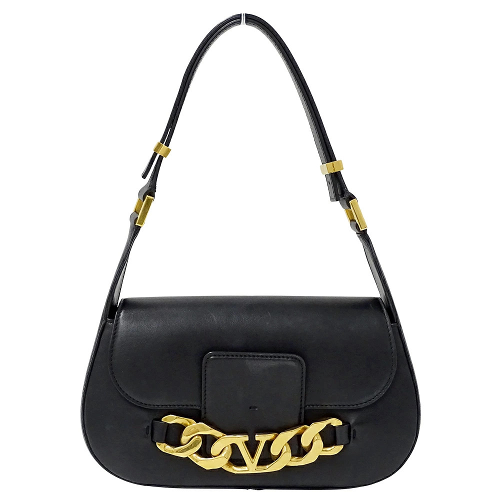 Valentino Garavani 2way Leather Bag Black Shoulder Bag Women’s #BBB156