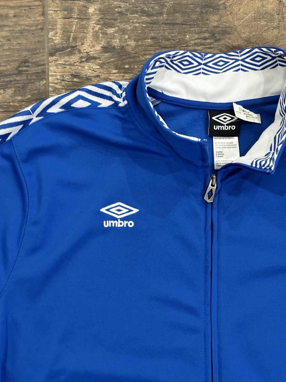 Umbro Premier Soccer Training Jacket Men’s XL Royal Blue Full Zip $100 NWT