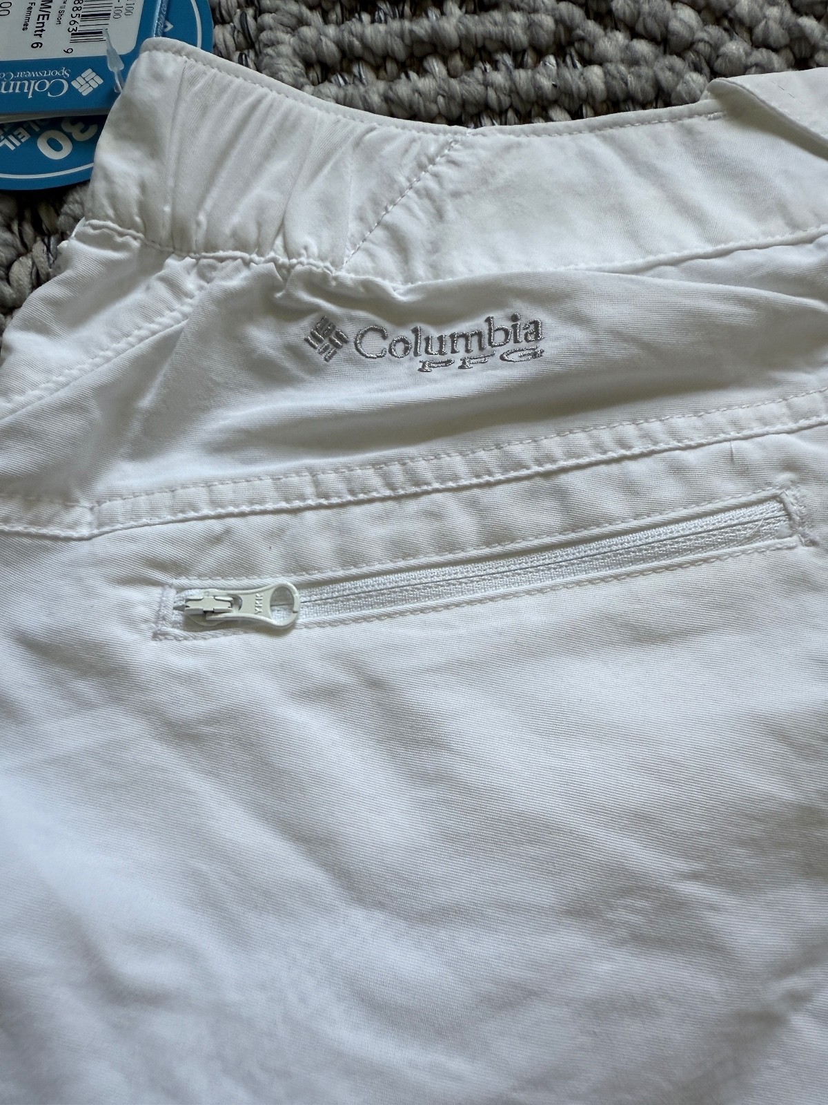 Columbia Coral Point II Shorts PFG White Omni-Shade/Omni-Wick Women’s Sz M NWT