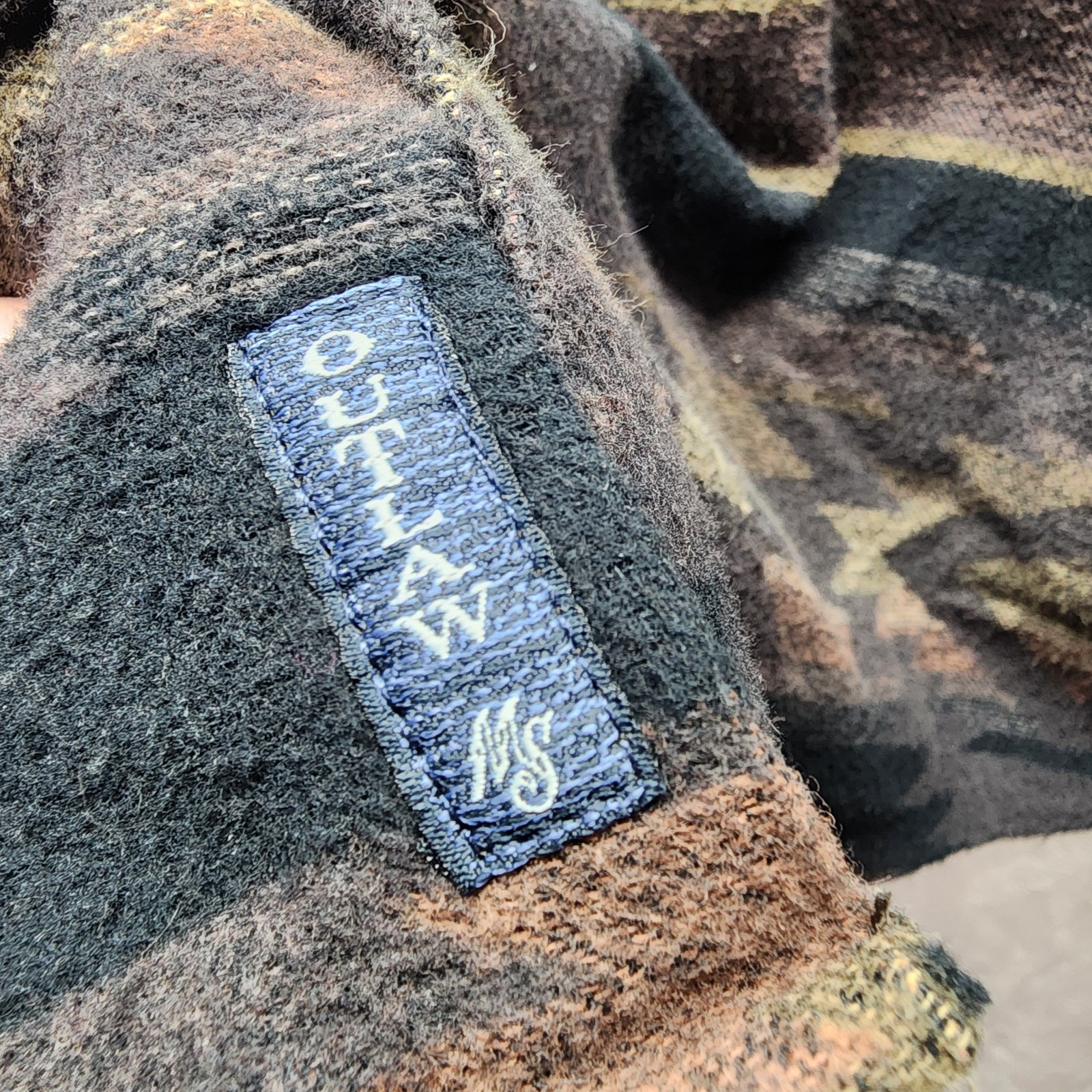 Moonshine Spirit Flannel Shirt Jacket Medium Southwestern Aztec Button Up