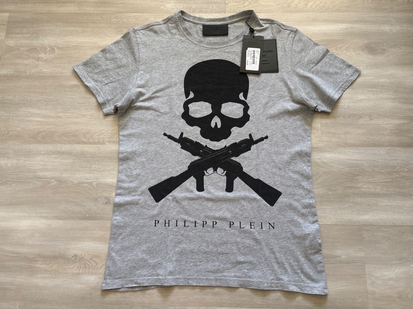 $435 Authentic Philipp Plein Son Of A Gun Limited Ed.Mens Crew Neck T-shirt US L
