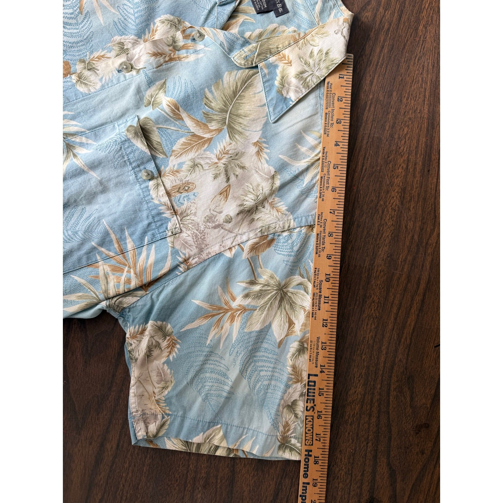 Vintage 80s St John’s Bay Tropical Shirt Hawaiian Island Palm Tree Surfer Mens M
