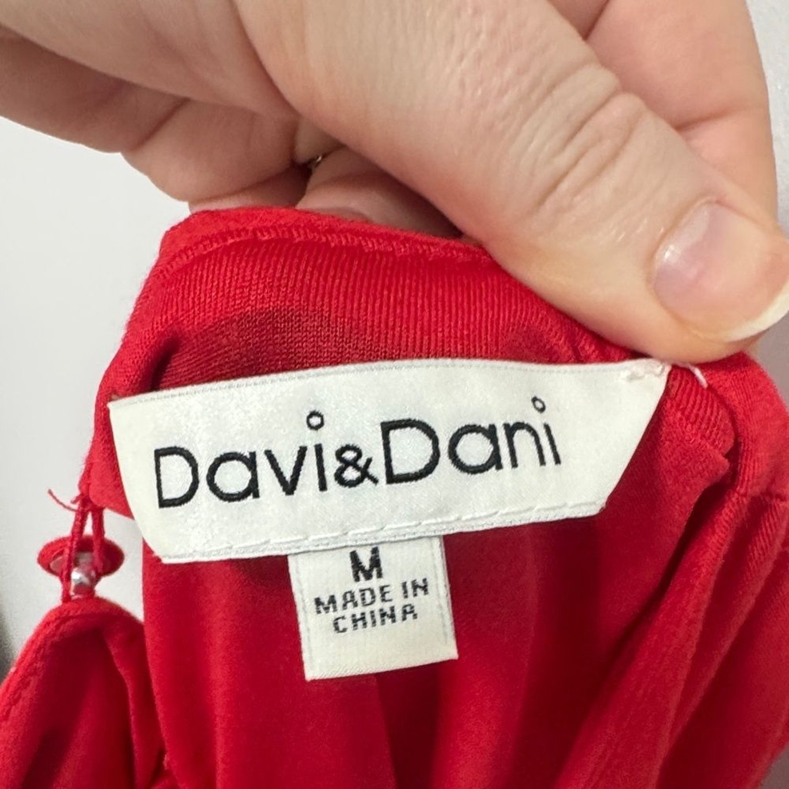DAVI & DANI Scarlet Dress with embroidery size M