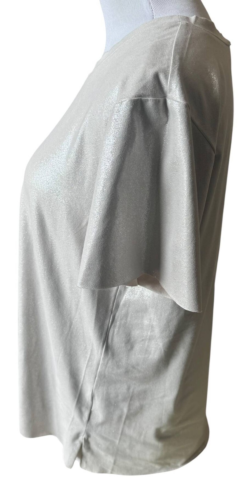 Trouvé Silver Glitter Top Women’s Size S Excellent Pre-Owned Condition