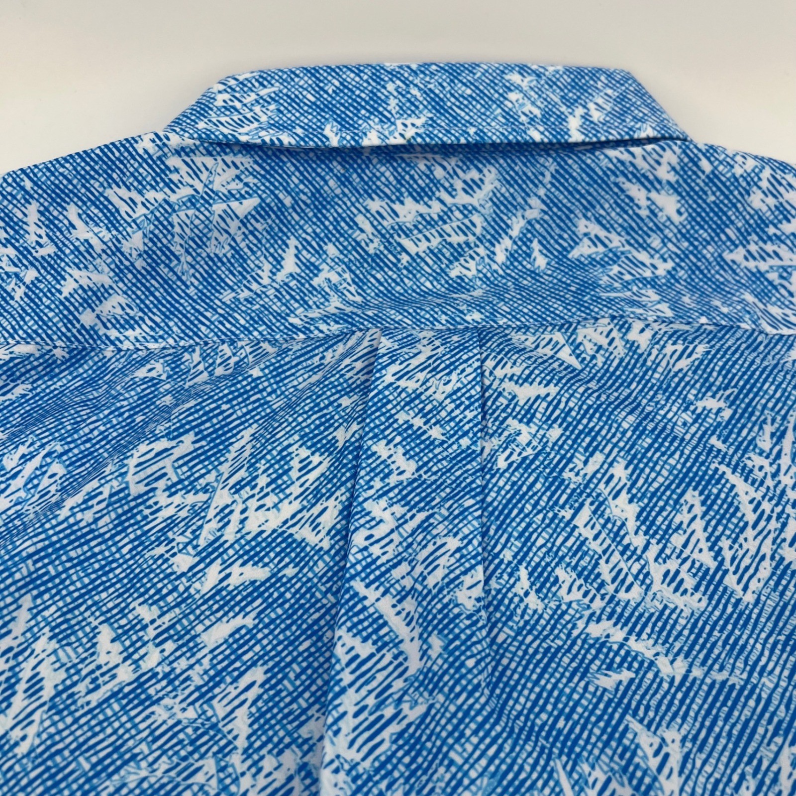 NEW Southern Lure SS Convo Visual Shade Blue White Pattern Shirt Mens Large