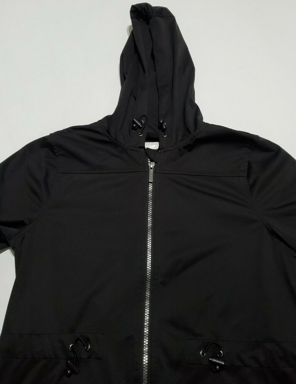 Freedom Trail By Kyodan Rain Jacket Womens Small Long Black Hooded Coat