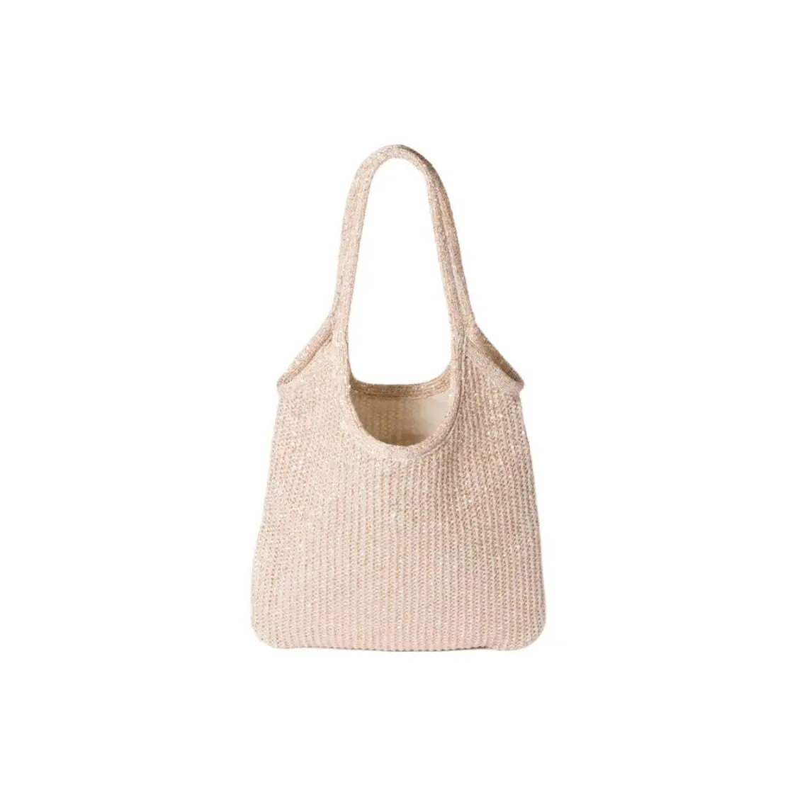 MIU MIU Ivy Polyamide Shoulder Bag Women’s Pink Beige 15.7×13.7 in