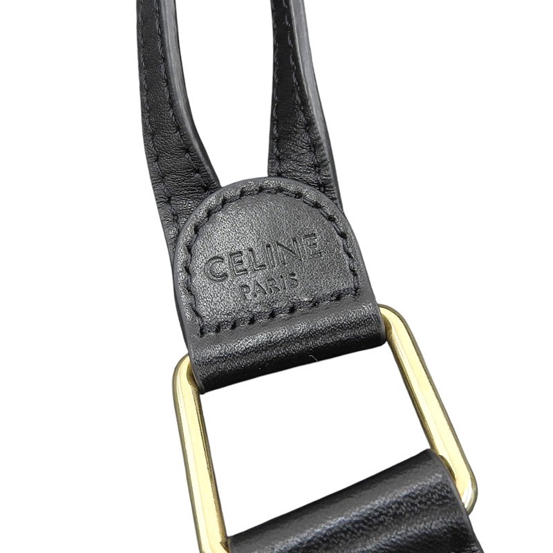 Celine C Charm Small Leather Backpack Bag Black