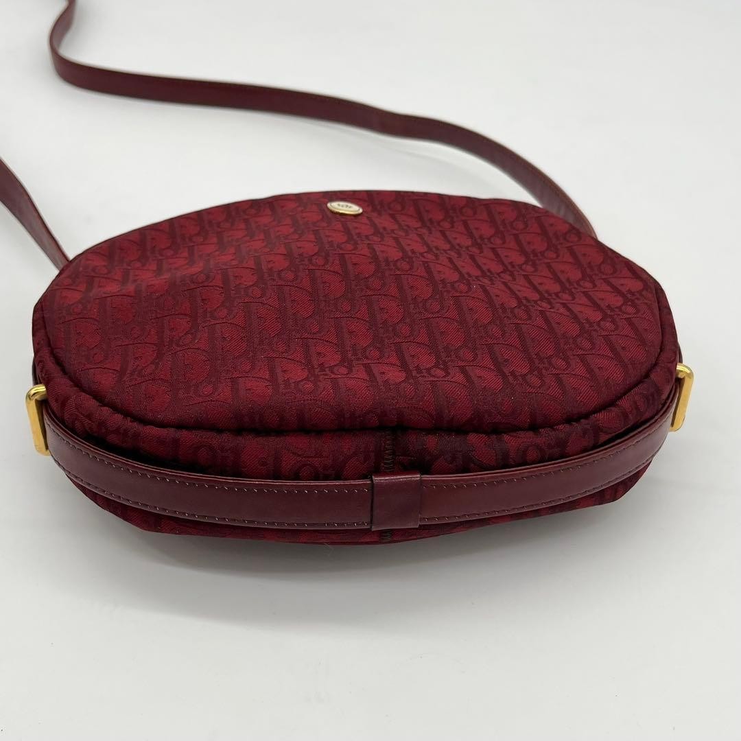Christian Dior Bag Shoulder Trotter Pattern Logo Hardware Canvas