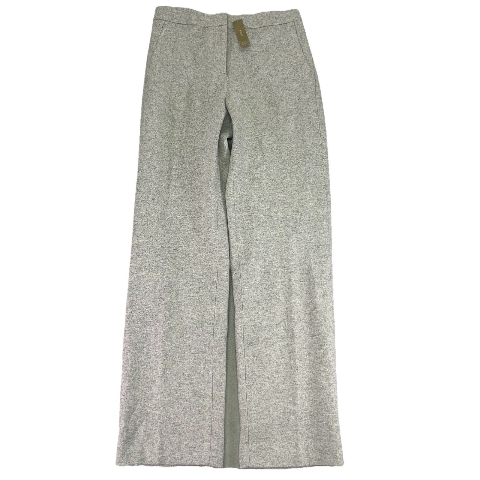 J Crew Pull-On Straight Leg Pant NWT Women 10T Italian Wool Mario Bellucci BA266
