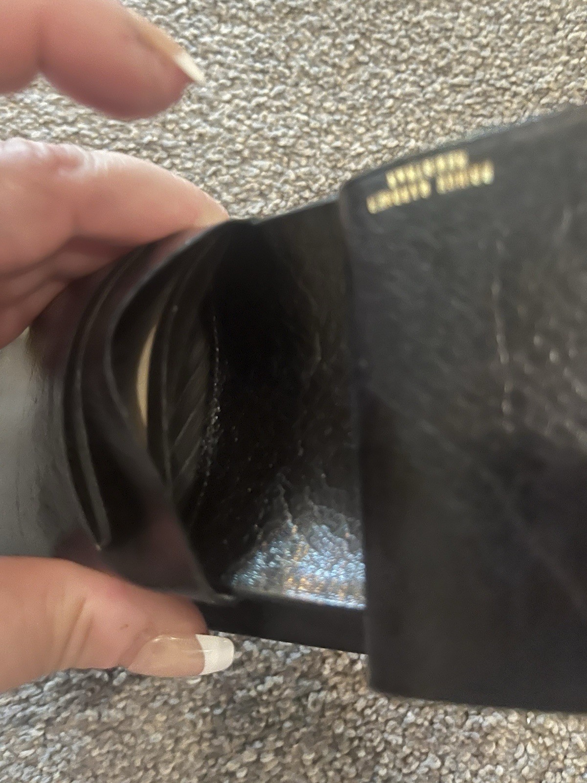 Vintage PRINCE GARDNER Black Leather Bi-Fold Wallet – Never Used In Original Box