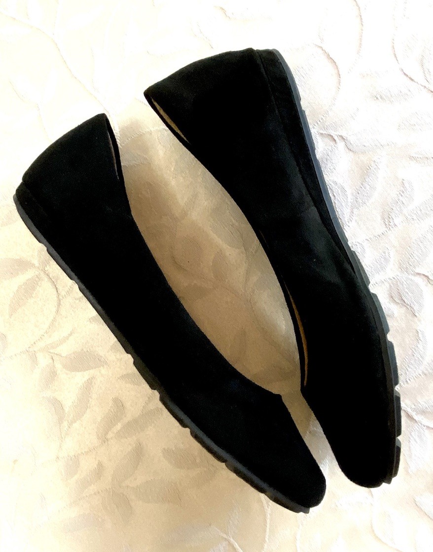 Sun+Stone Ballet Flats Womens Size 5 Solid Black Business Casual NEW NIB Shoes