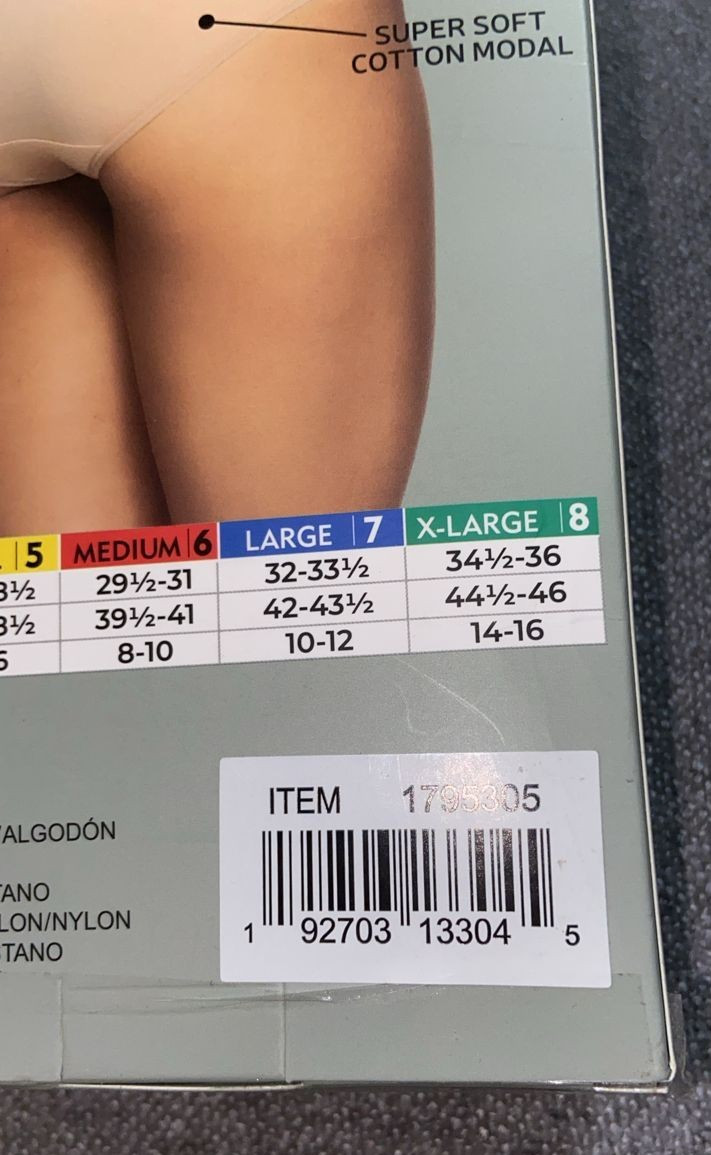 Carole Hochman 5Pack Women’s S Seamless Briefs Silky Soft Full Coverage (E17/13)