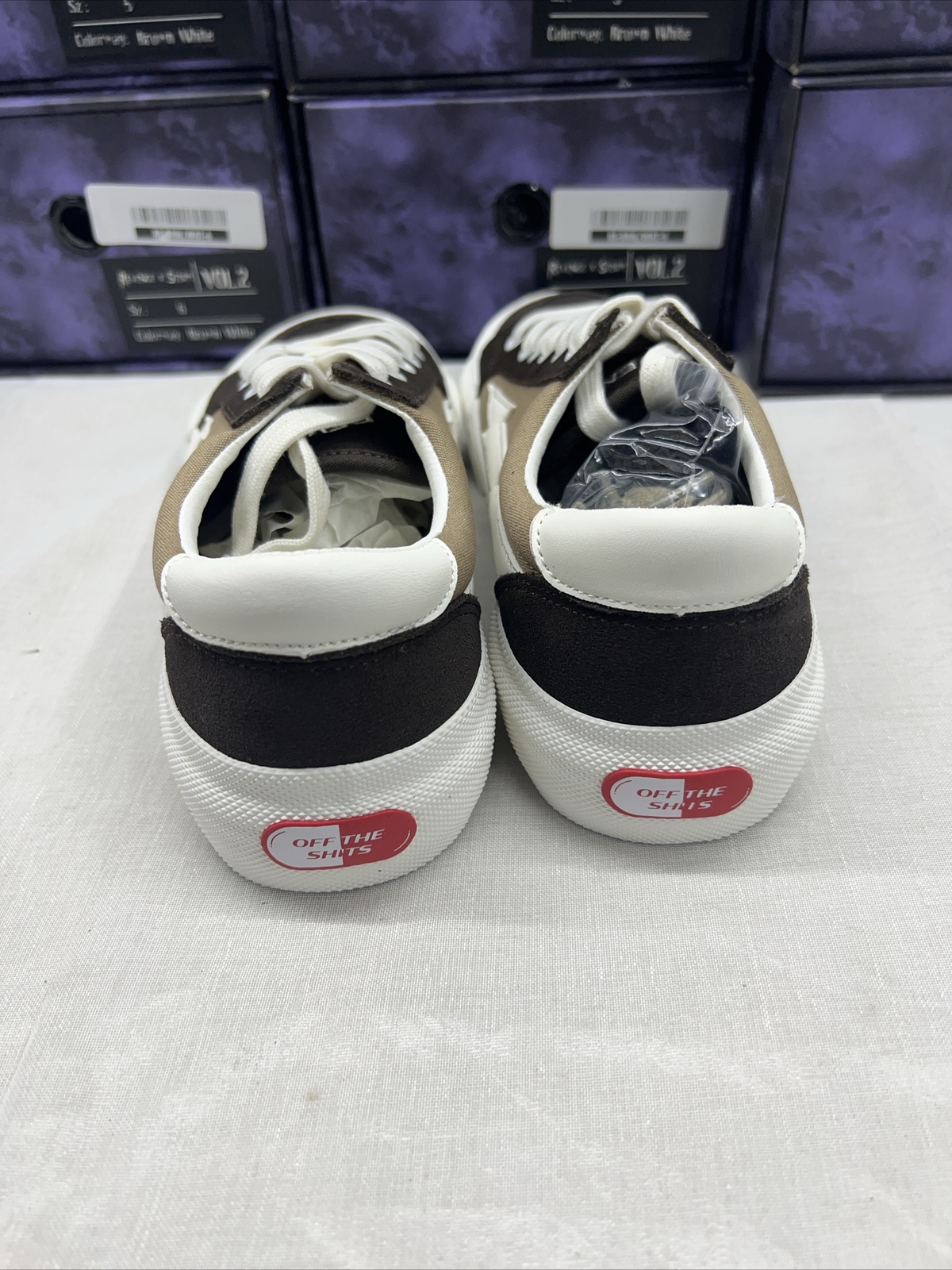 NEW! Revenge X Storm Vol. 2 Lo-Top Brown/White Sneakers – Unisex – NIB