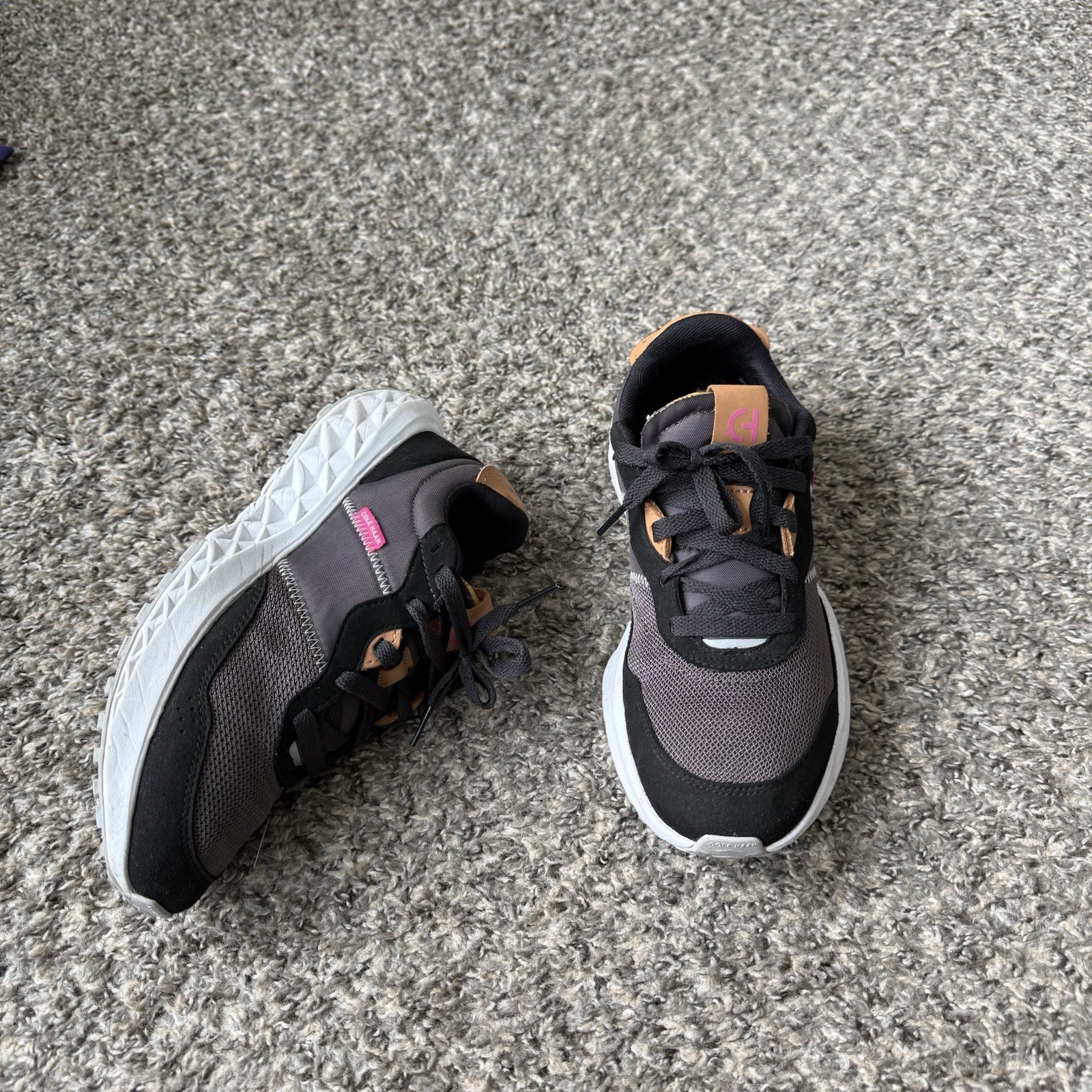 Cole Haan Zerogrand All Day Runner Shoes Sneakers Black W26773 Womens Size 7.5 B