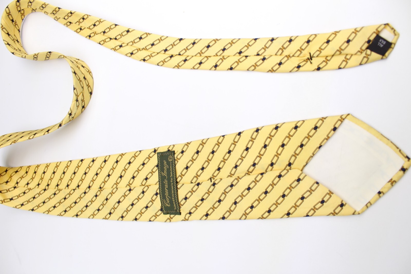1580) CORPORATE IMAGE MEN’S TIE 100% SILK MADE IN USA