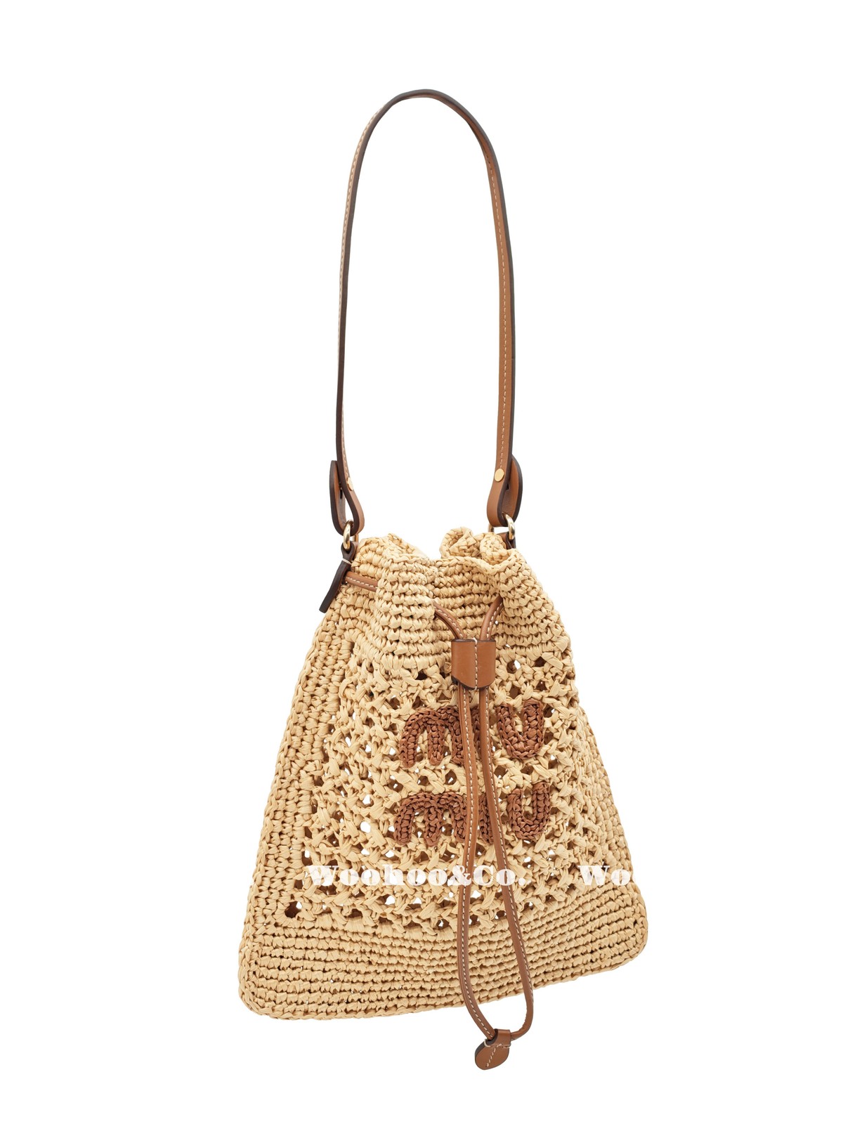 MIU MIU Raffia Fiber Hand Single Shoulder Bag Women’s Length 7.9xHeight 9.1 in