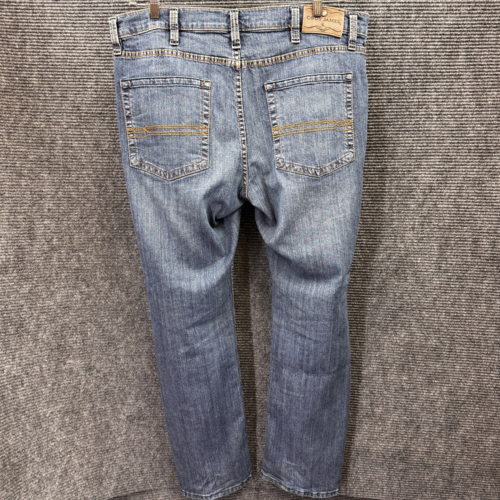 Cody James Men’s Blue Jeans 40×32 (Fits 41×32) Stretch Straight Bootcut Western