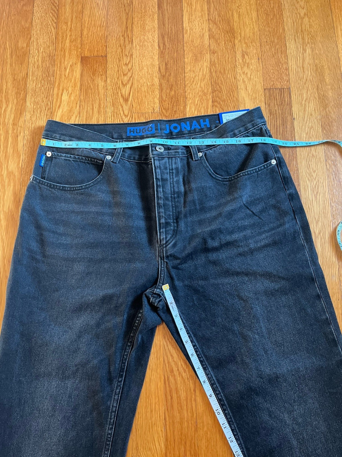 NWT Hugo Boss Jonah Straight Mens Jeans Size W36 X L32 Black