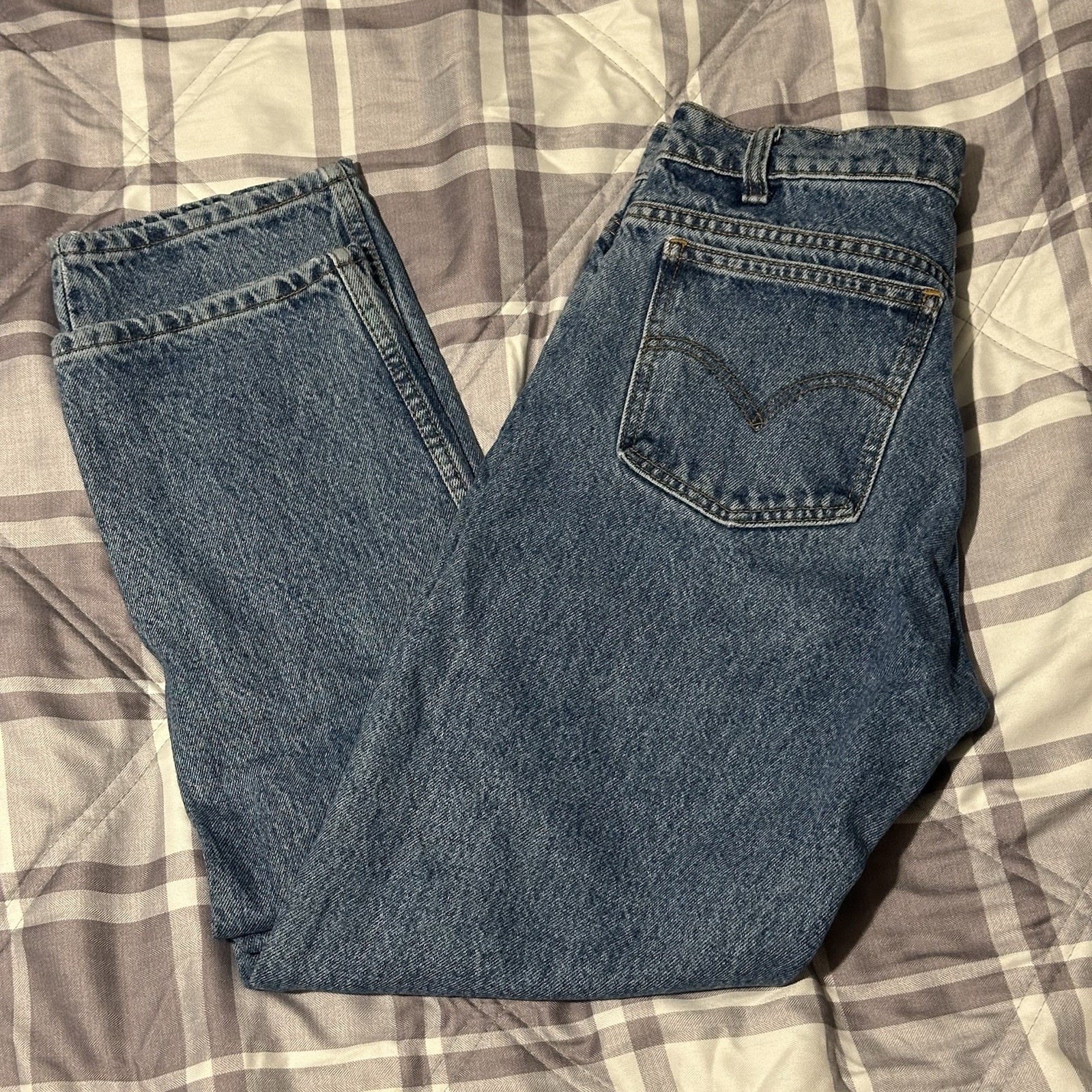 Vintage Levi’s505 Orange Tab Jeans 31×30 Regular Fit Straight Leg Made in Brazil