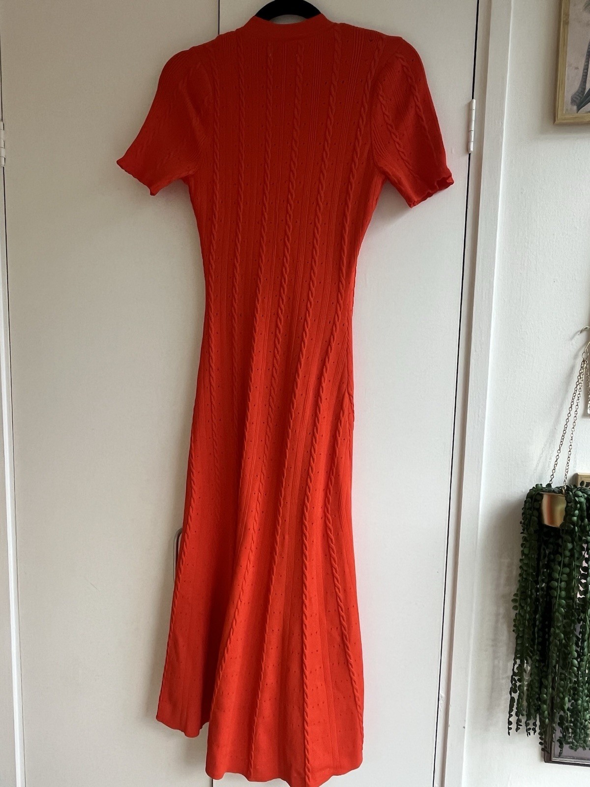Sandro red knitted maxi dress – size 1 NWT
