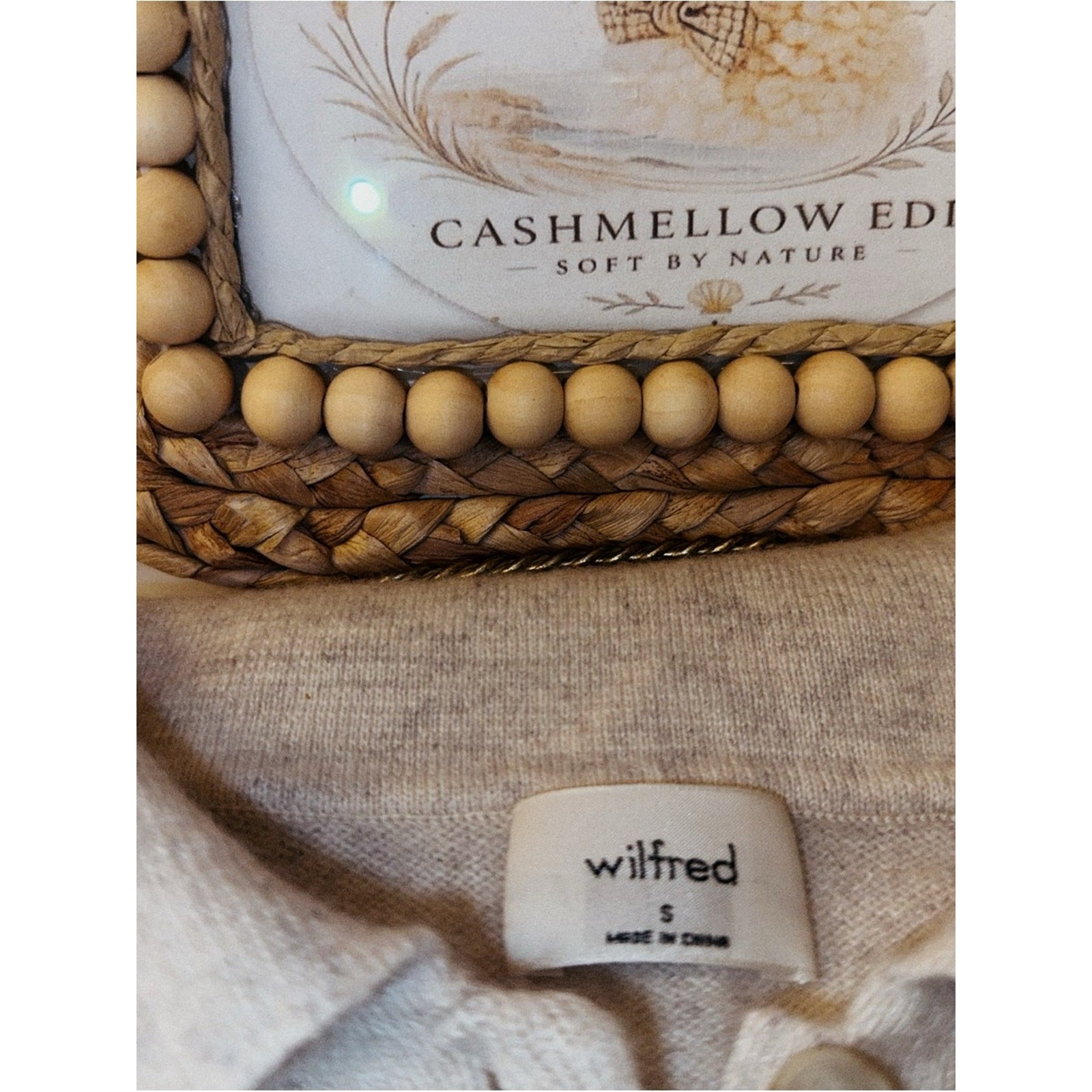 100% Cashmere • Wilfred • Oat Milk Heather • Coastal Quiet Luxury