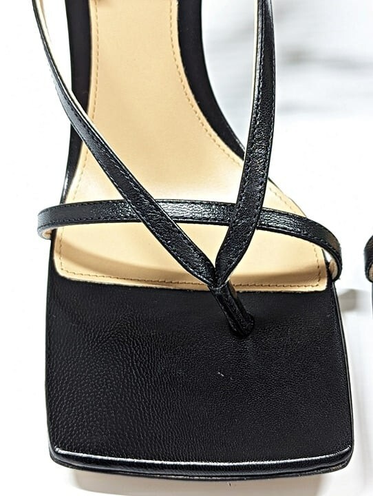 Bottega Veneta Women’s Black Stretch Strappy Wedge Sandals Size 39 (MSRP $1,100)