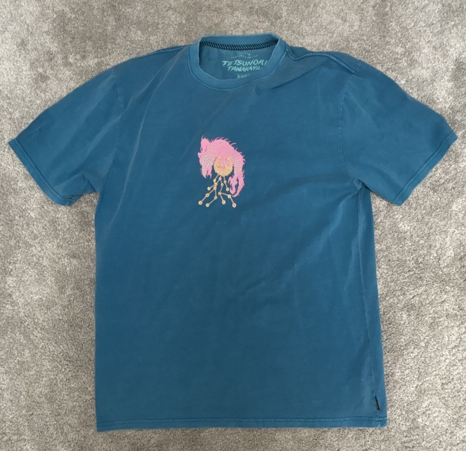 Volcom Blue Men’s Large Crew Neck Short Sleeve T-Shirt FREE SHIPPING