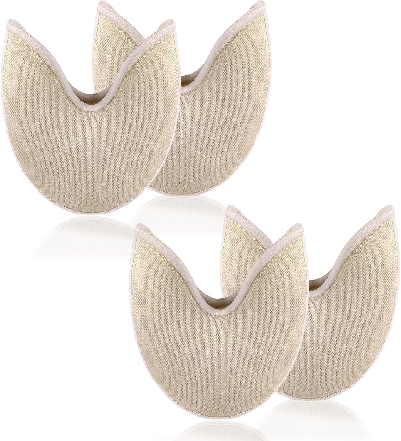 2 Pairs Ballet Toe Pads Pointe Shoes Anti-Slip Forefoot Pain Relief for Women