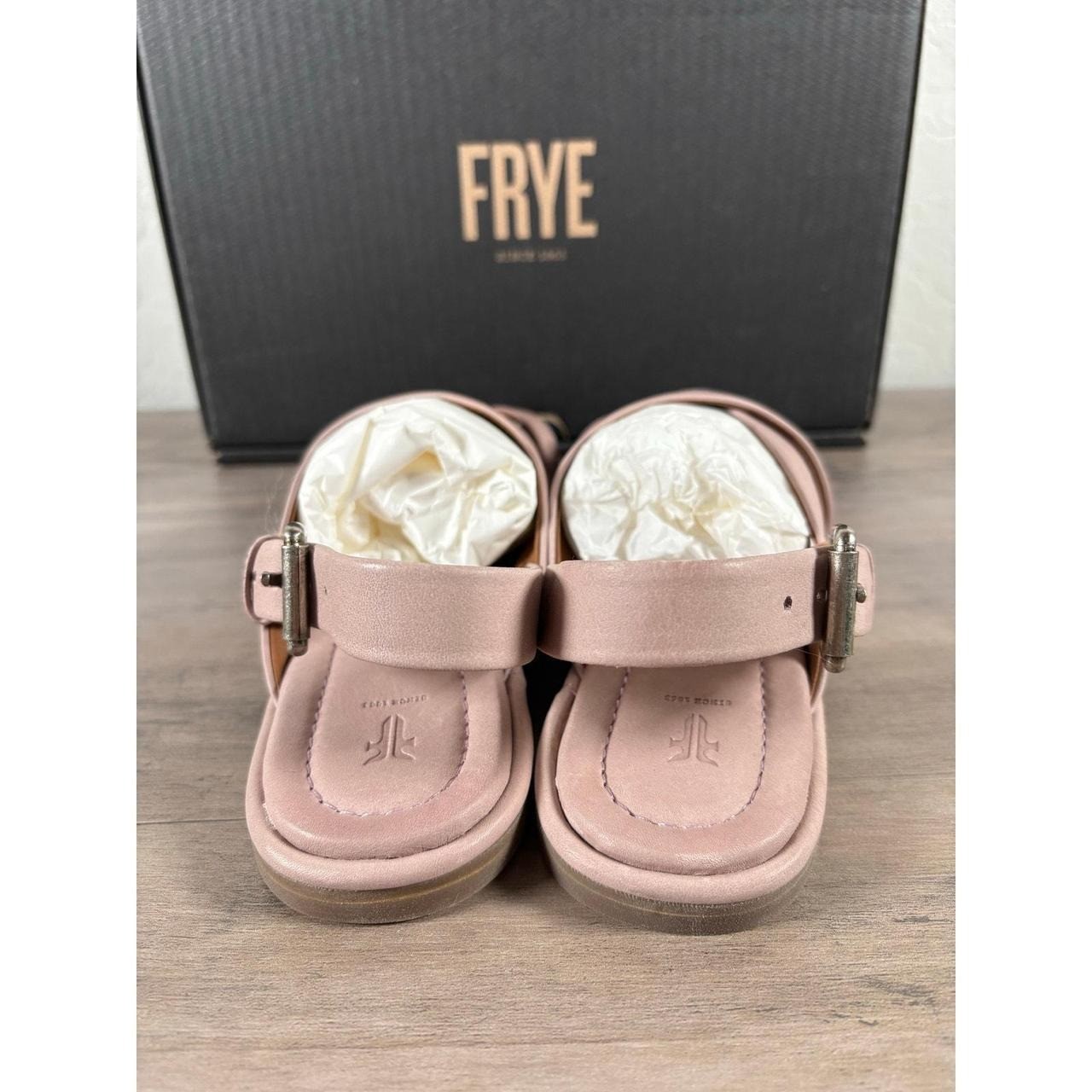 Frye Tait Softy Criss Cross Lilac Leather Sandals 9.5 M Strappy Slingback