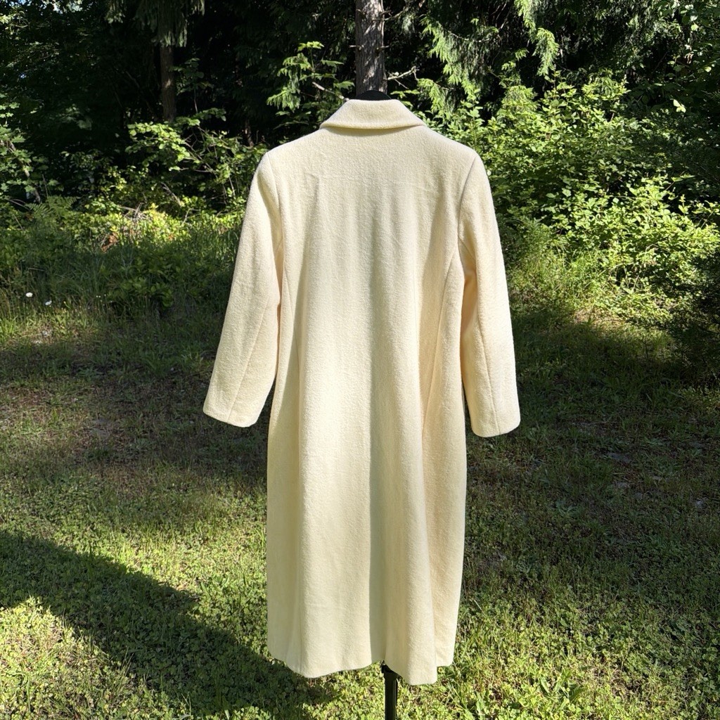 Kristen Blake Vintage Cream Wool Blend Trench Coat Women’s Sz 14P EUC