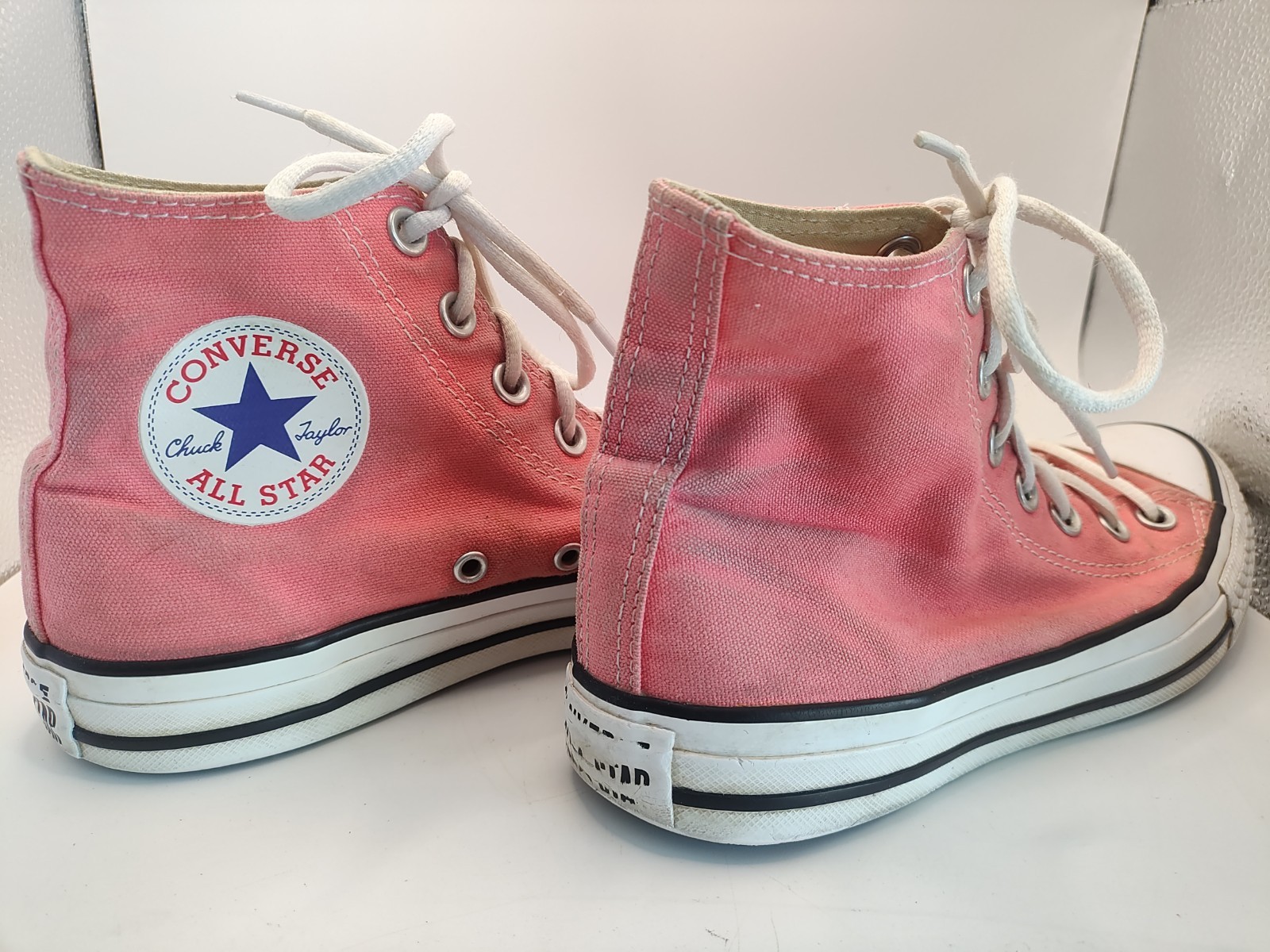 Converse Chuck Taylor All Star High Top Pink Lace Up Canvas Shoes Men 5 Women 7