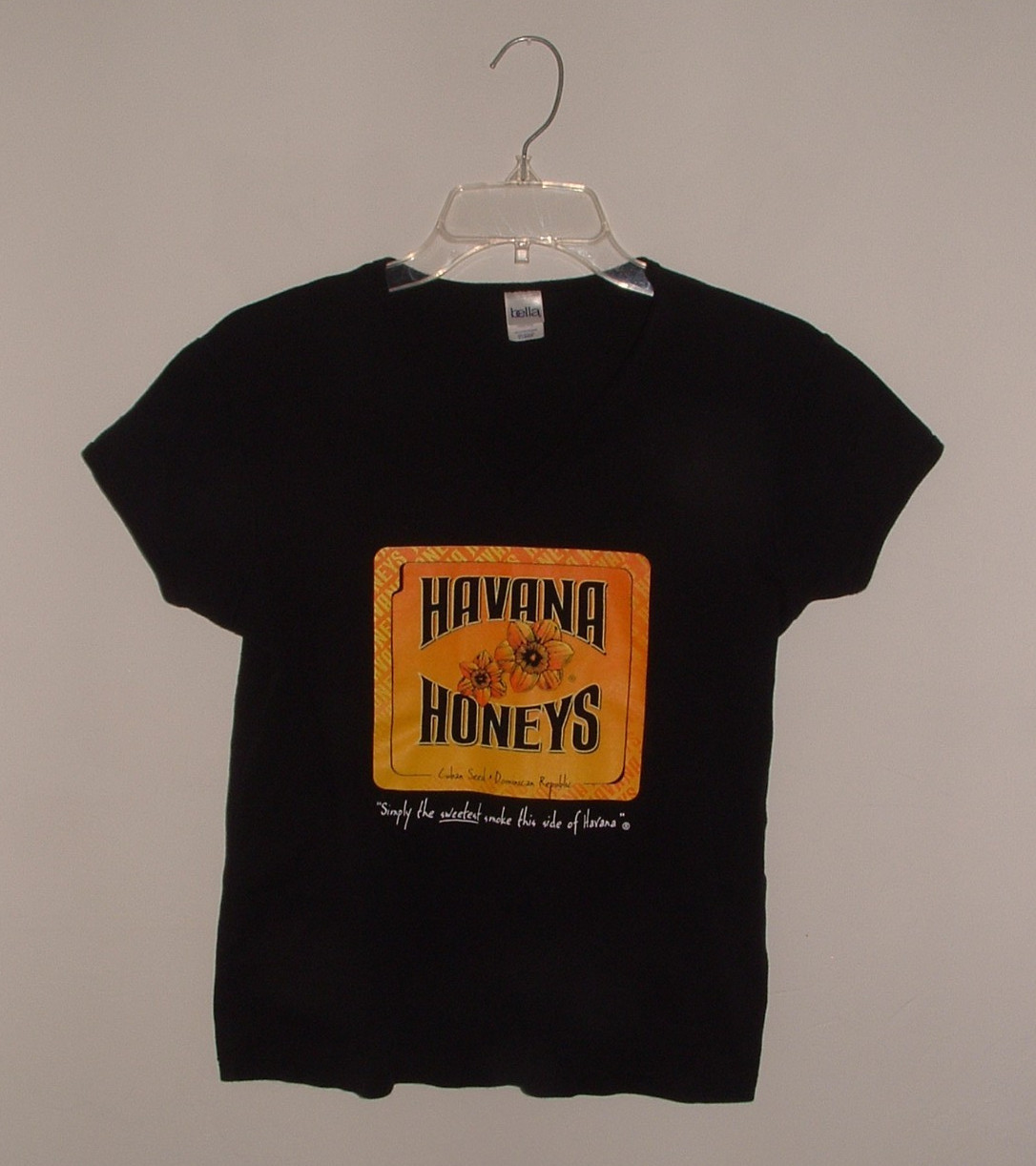 Bella Womens Baby Tee Style Top, Havana Honeys Design, XL, pre-owned