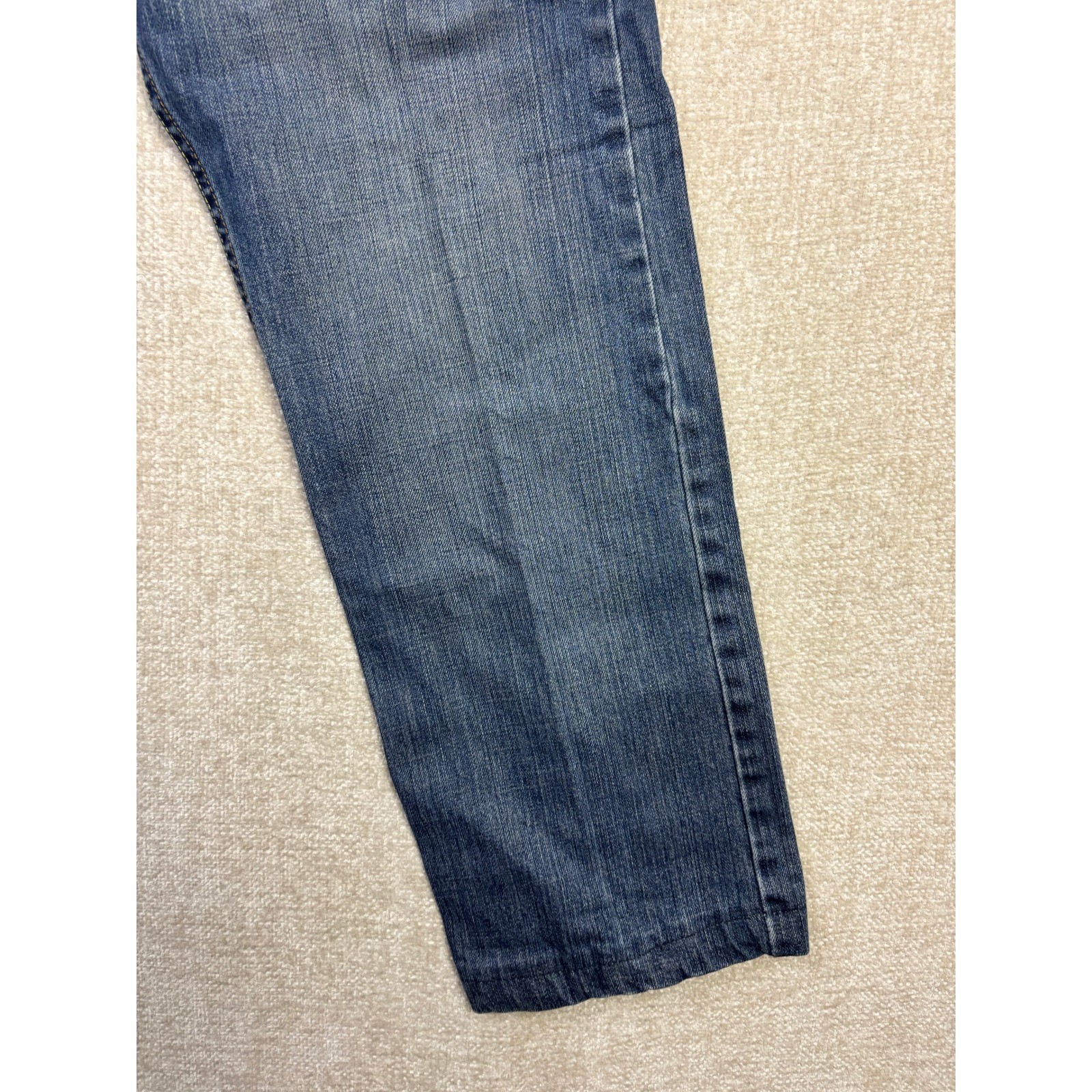 Wrangler Jeans Co Mens Relaxed Straight Leg Denim Blue Jeans 28×27 Medium Wash