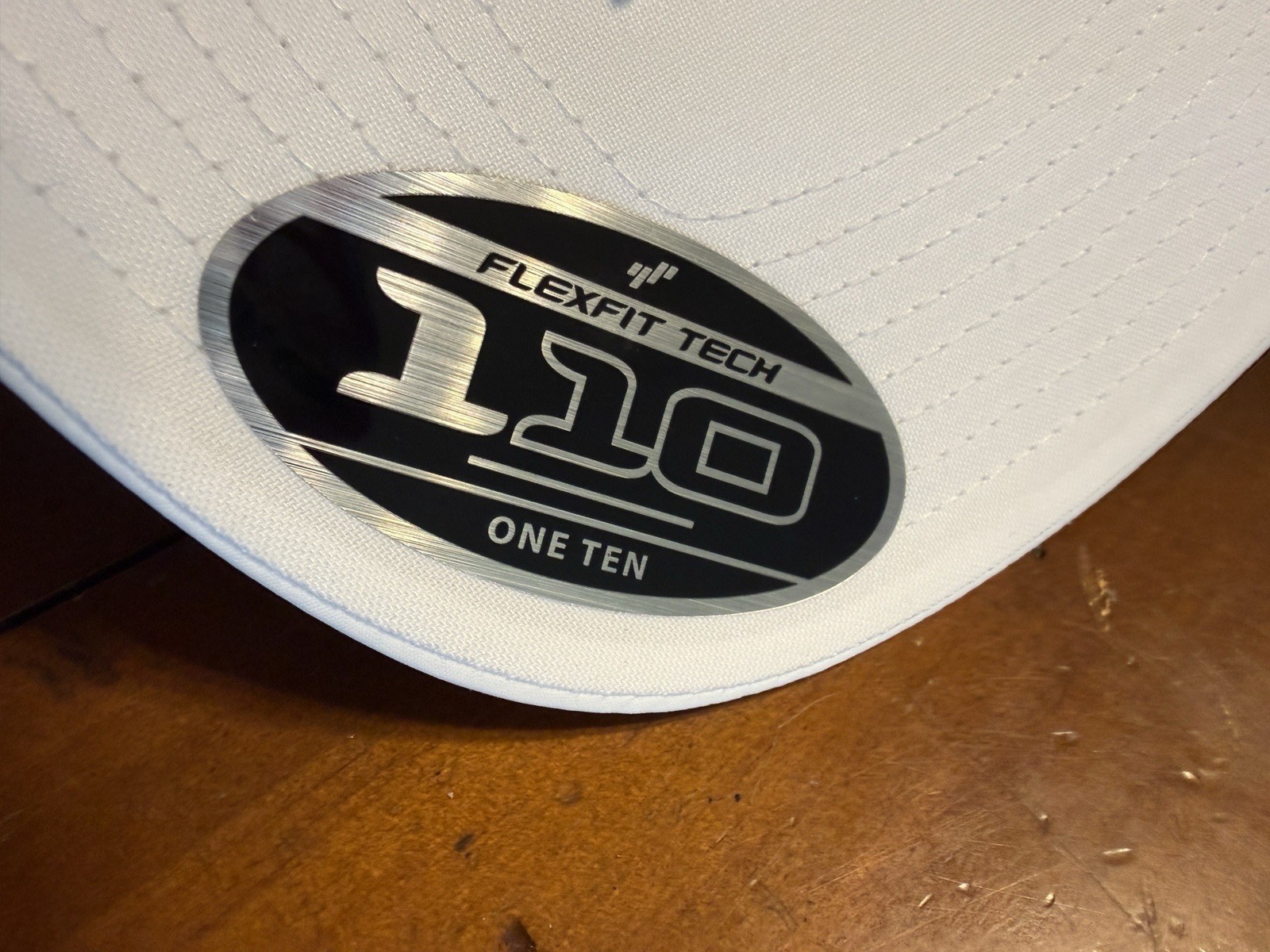 Branded Bills White/Black Solid Baseball Cap One Size Adjustable Perforated