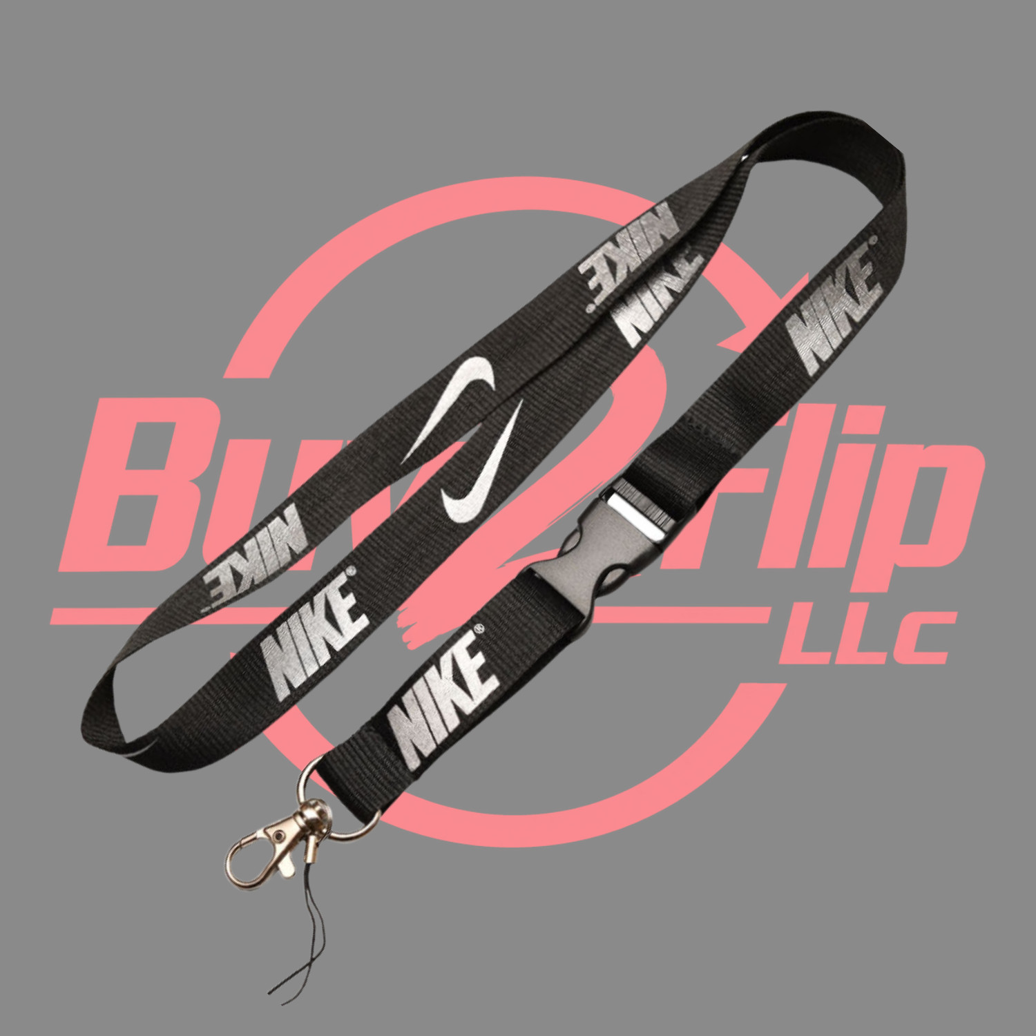 NEW! Nike Lanyard Keychain, ID Badge, Detachable Key Holder / ALL COLORS AVAIL.