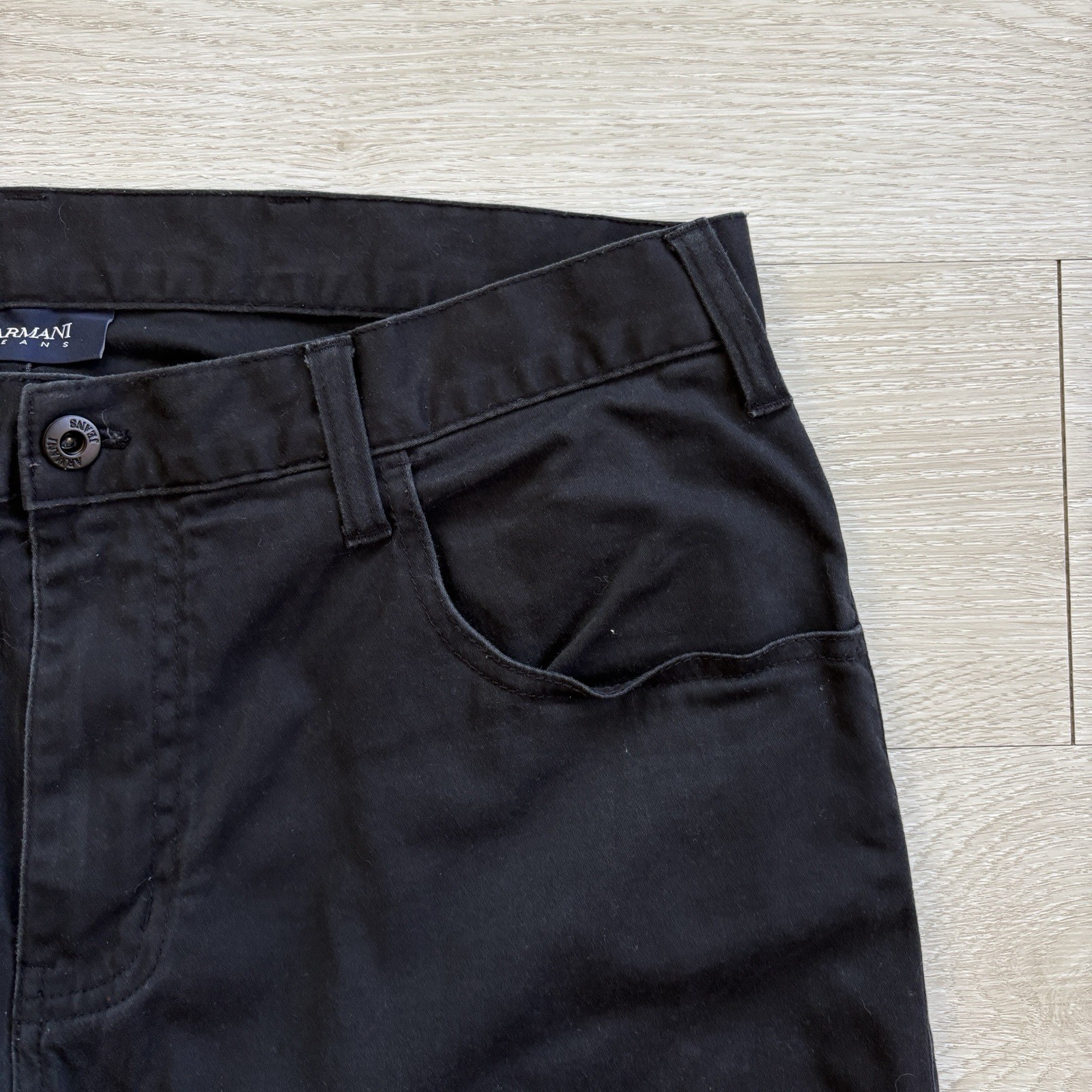 Emporio Armani Jeans Trousers J45 Regular Fit Stretch Denim Grey Size W36 L32