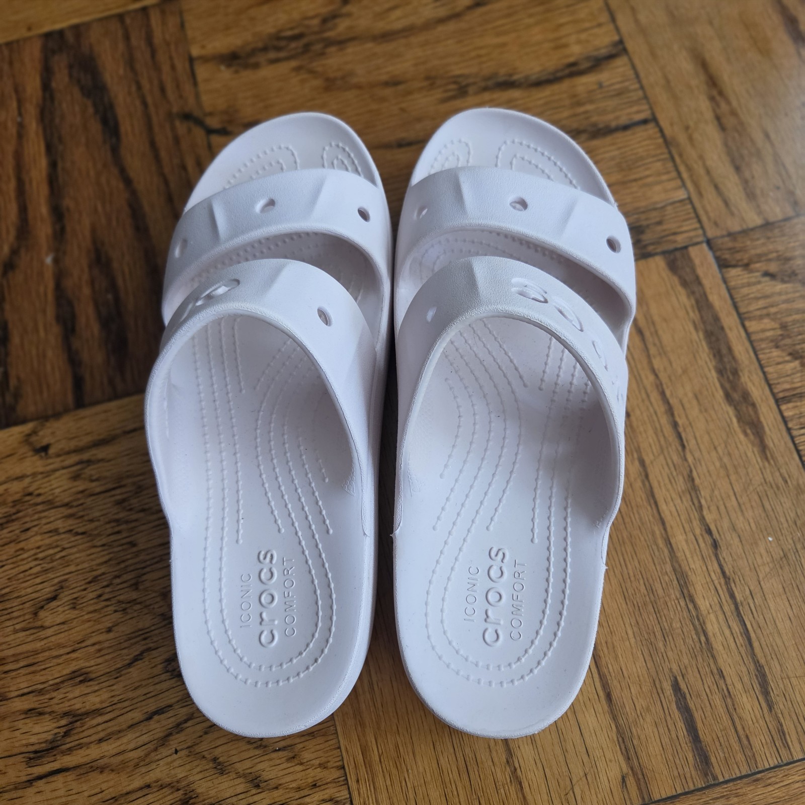 Crocs Women’s Baya Platform Sandals Barely Pink W9 Comfort Sandals Slides Beach
