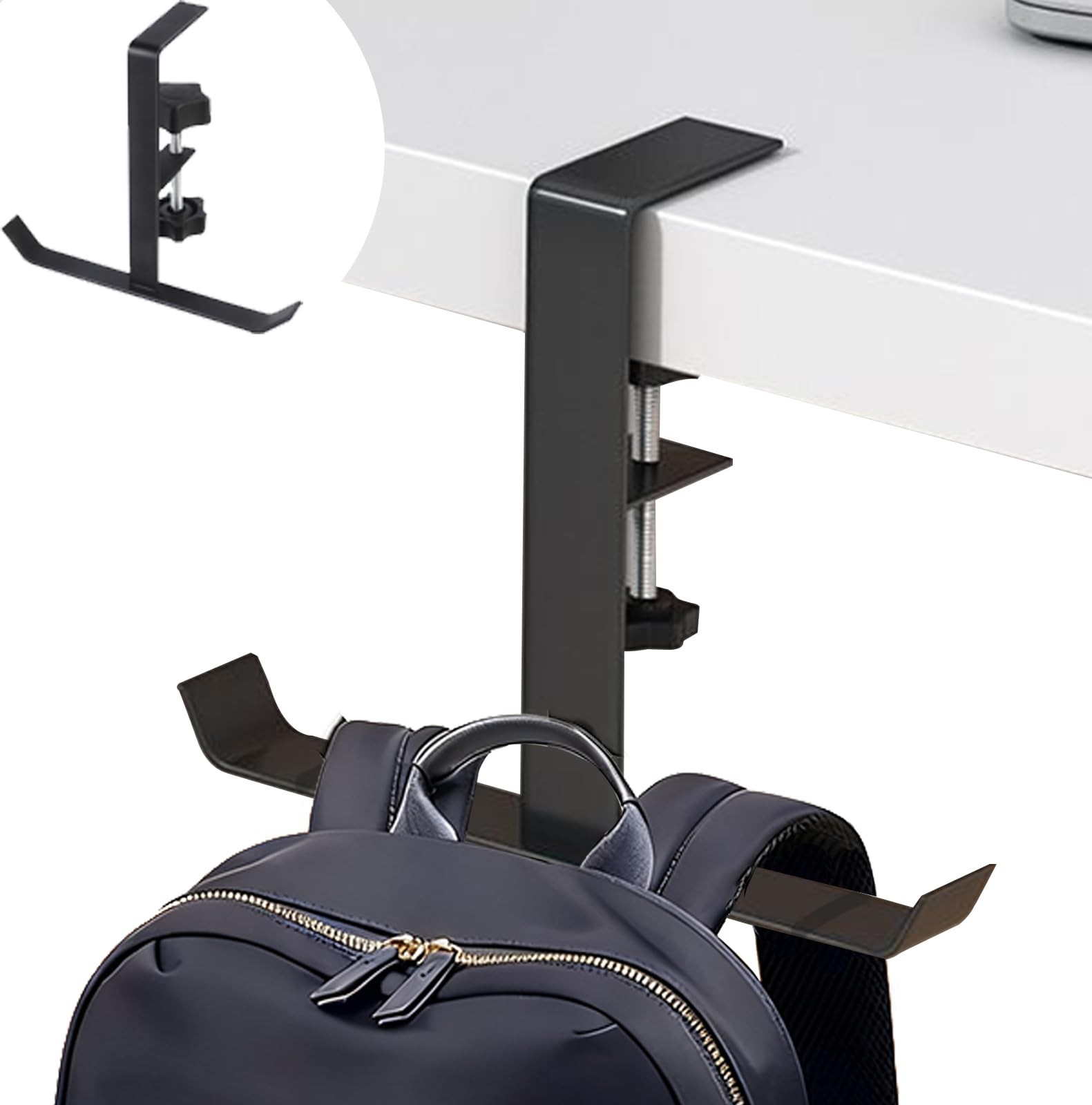 Adjustable Purse Hook For Table Single Bag Hanger Strong Metal 0.62-2.36 In
