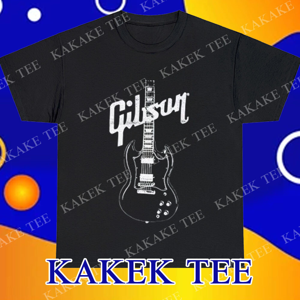 New GIBSON T SHIRT MUSICAL INSTRUMENT GUITARS Logo T-Shirt Funny Size S to 5XL