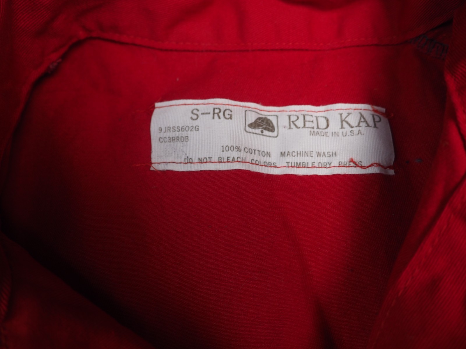 Vintage Red Kap Coveralls Small Regular S-RG Made In USA 100% Cotton Workwear