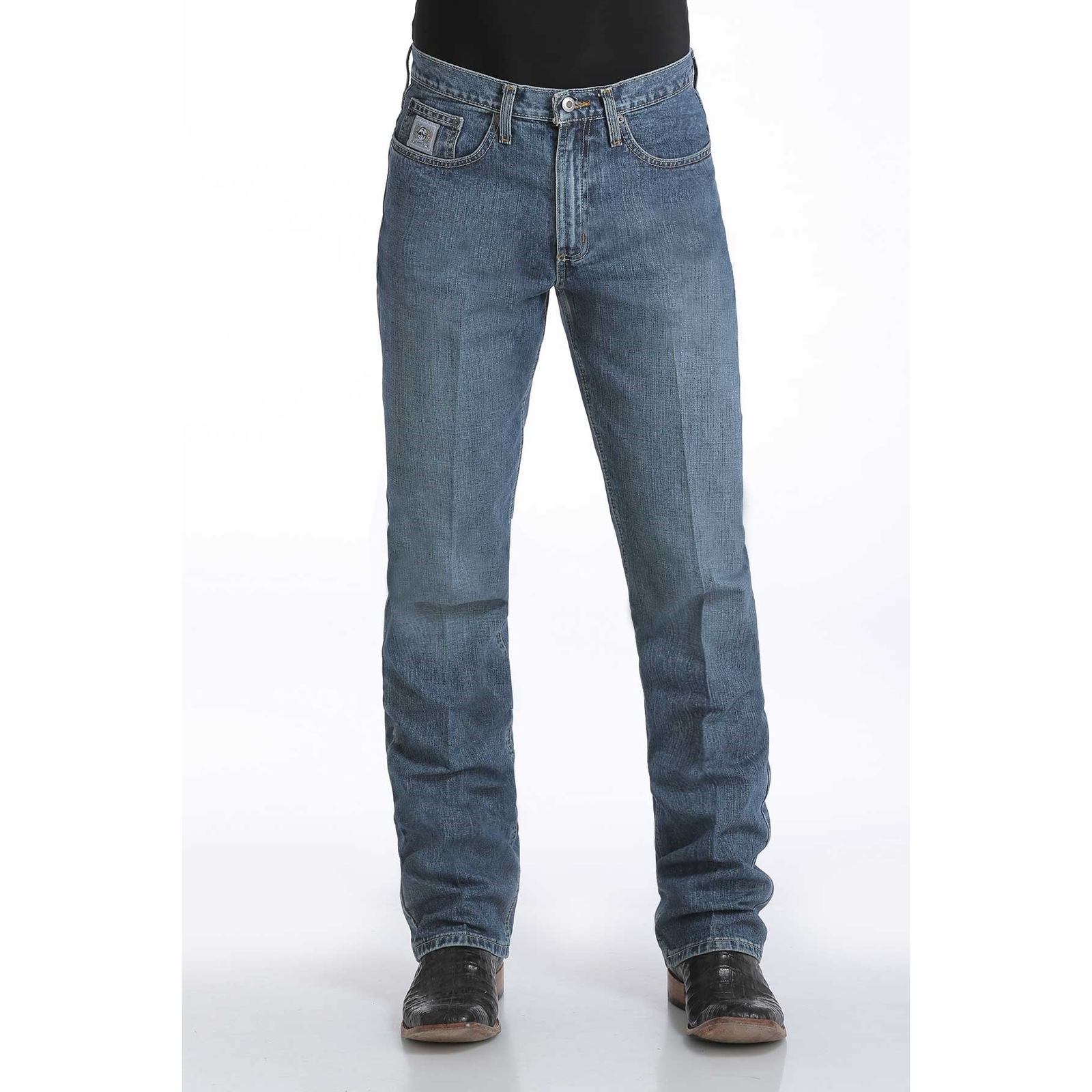 Cinch Men’s Slim Fit Silver Label Medium Stonewash Jeans MB98034001